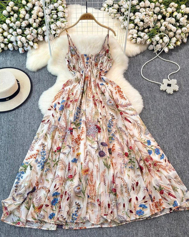 Elaquor Floral Maxi Dress