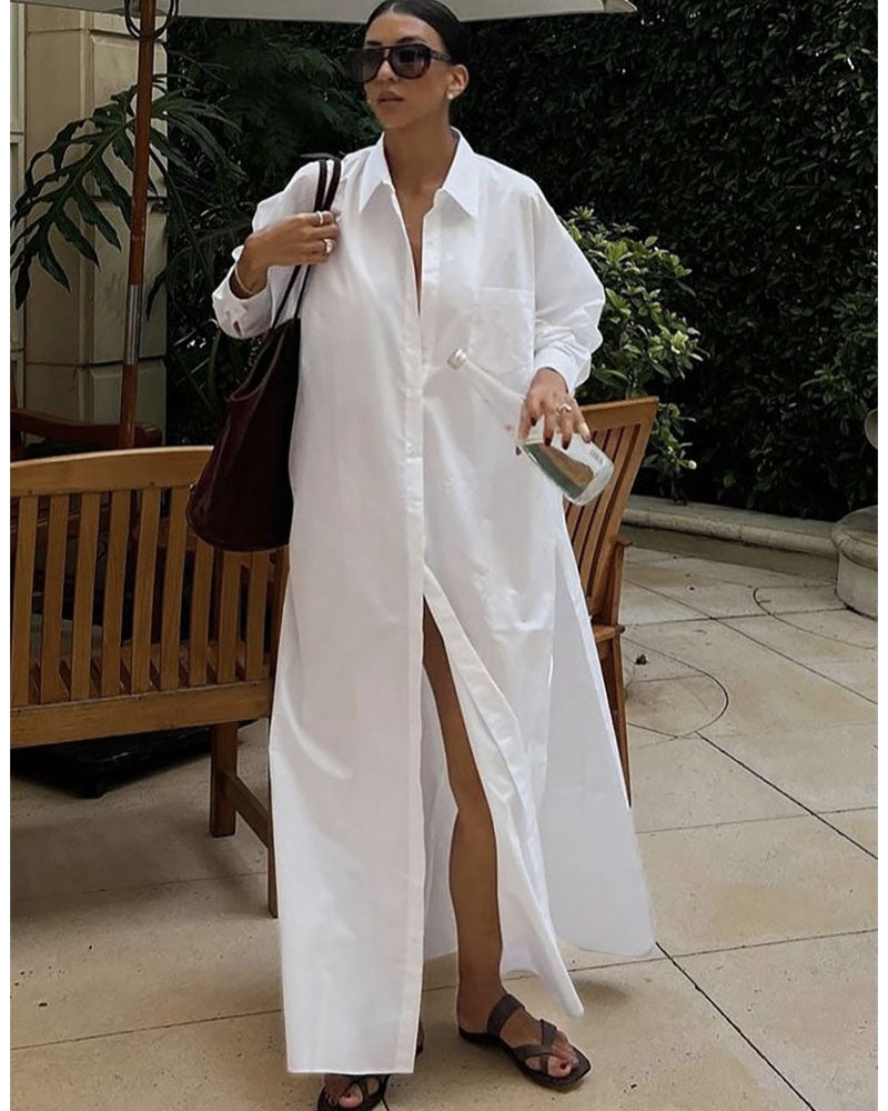 Eleanor Oversized Shirt Maxi Dress