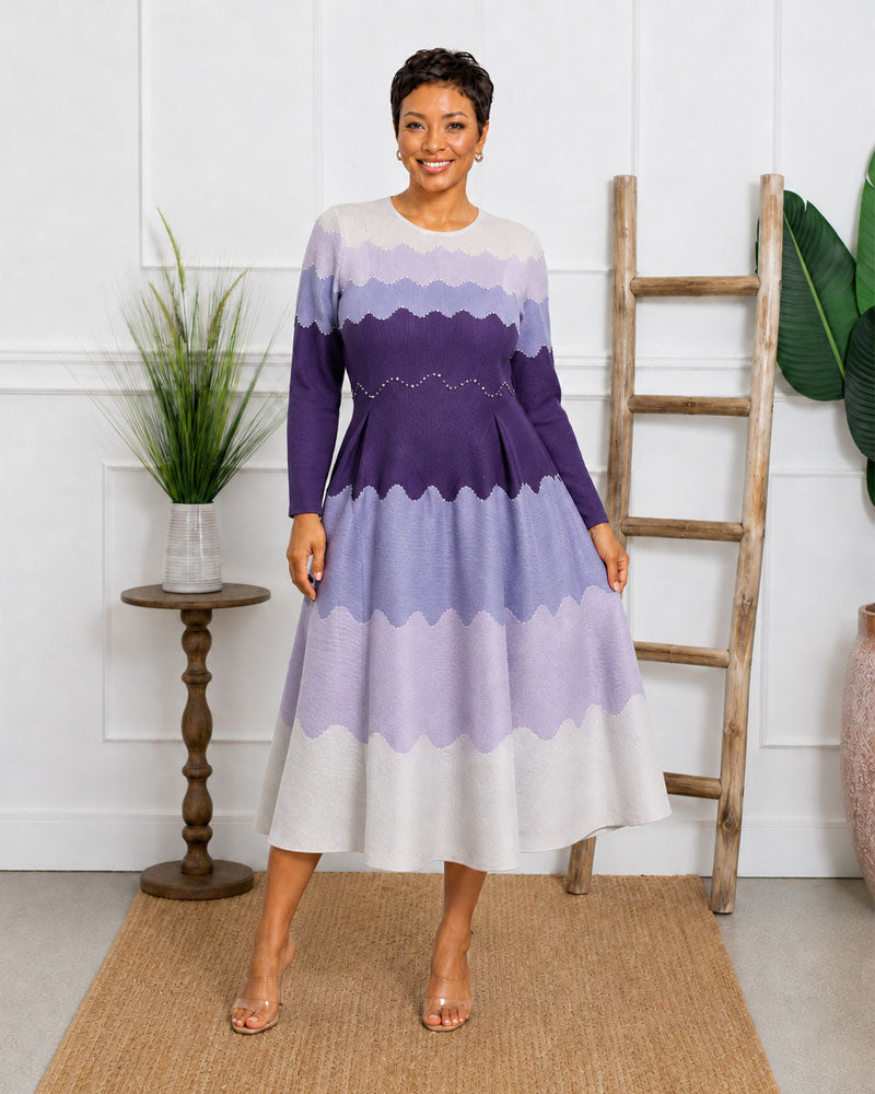 Elegance in Pearls Midi Dress