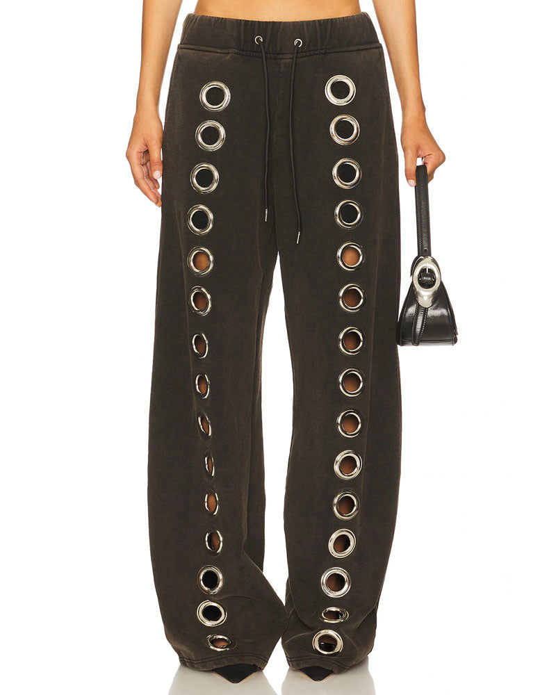Eyelet Tracksuit Sweatpants