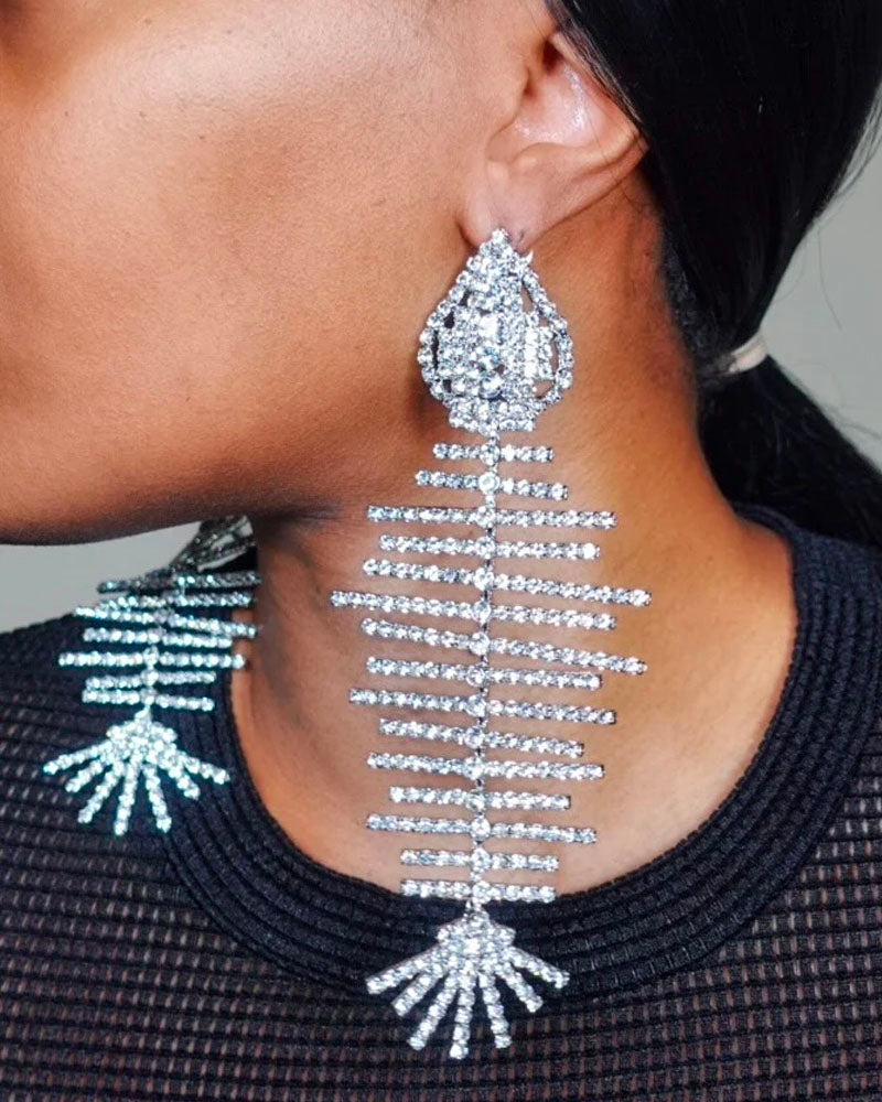 Fish Bone Earrings