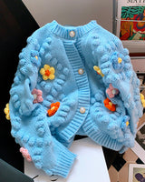 Floral Knit Cardigan【On Sale】