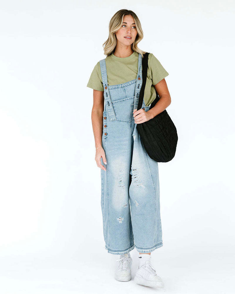 Frankie Denim Overalls