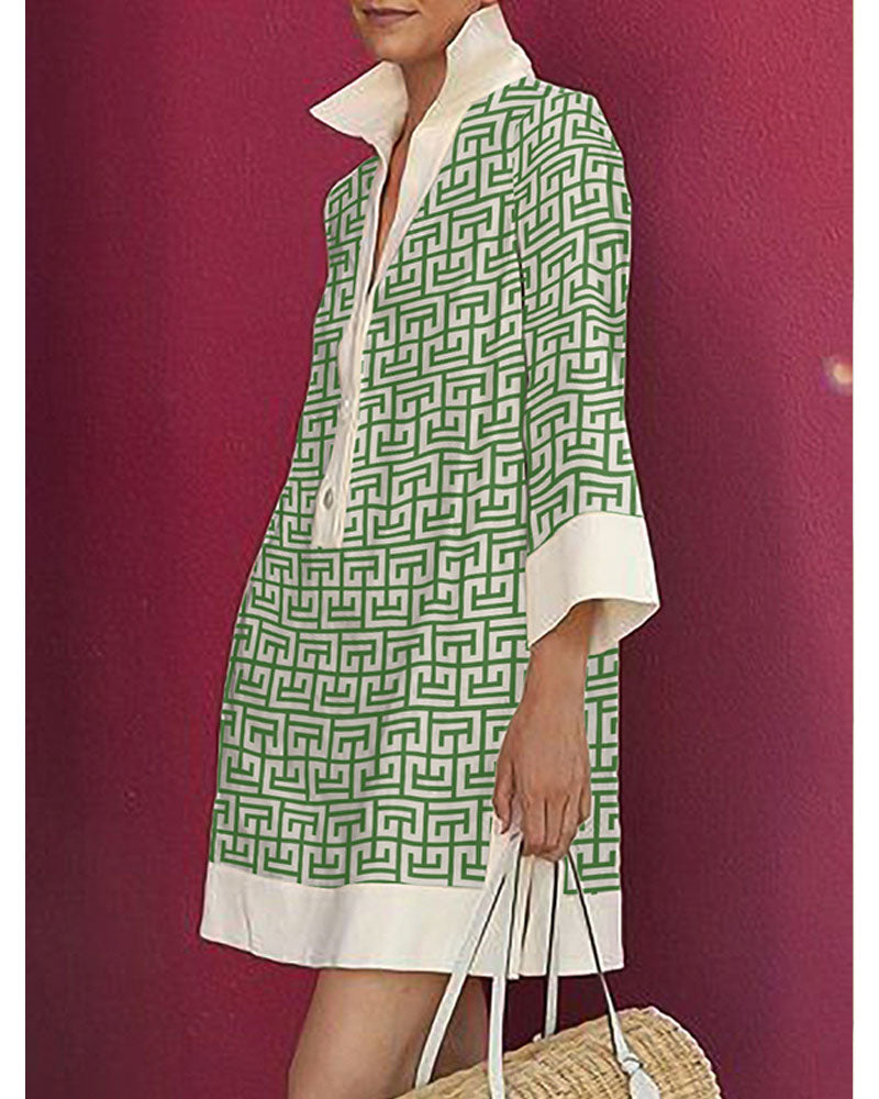 Free from disturbance Shirt Dress