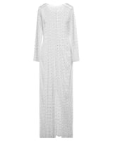 Full Pearl Mesh Cover up Dress