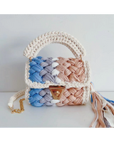 Girl's Colorblock Crochet Shoulder Bag