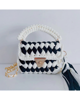 Girl's Colorblock Crochet Shoulder Bag