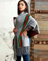 Gabby Stripe Poncho