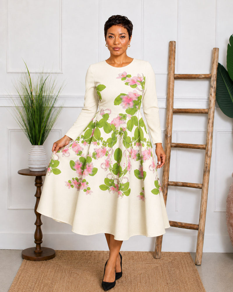 Garden Reverie Floral Bouncy Dress