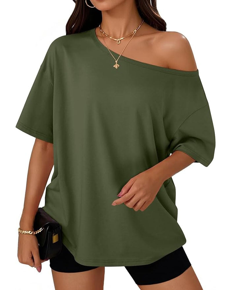 Give Me Options Oversized Basic Tee