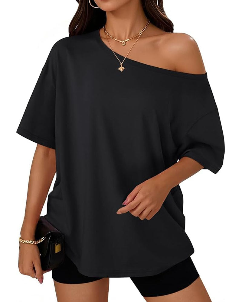 Give Me Options Oversized Basic Tee