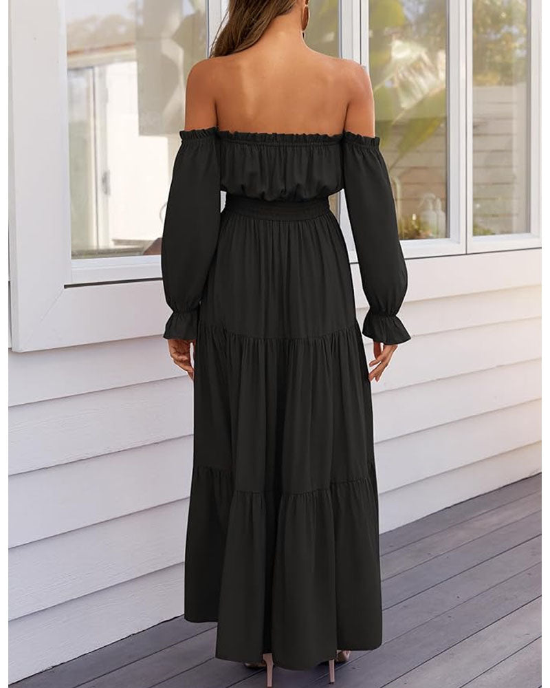 Glamorous Off Shoulder Maxi Dress