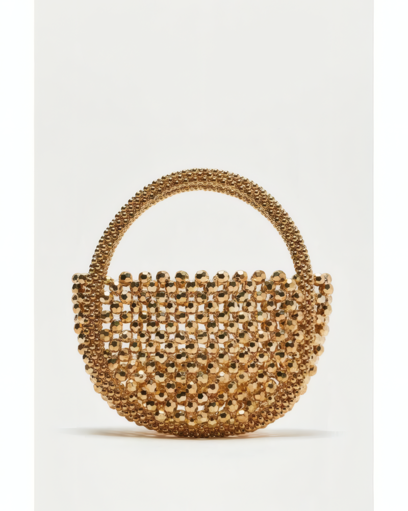 Golden Disco Doll Handbag