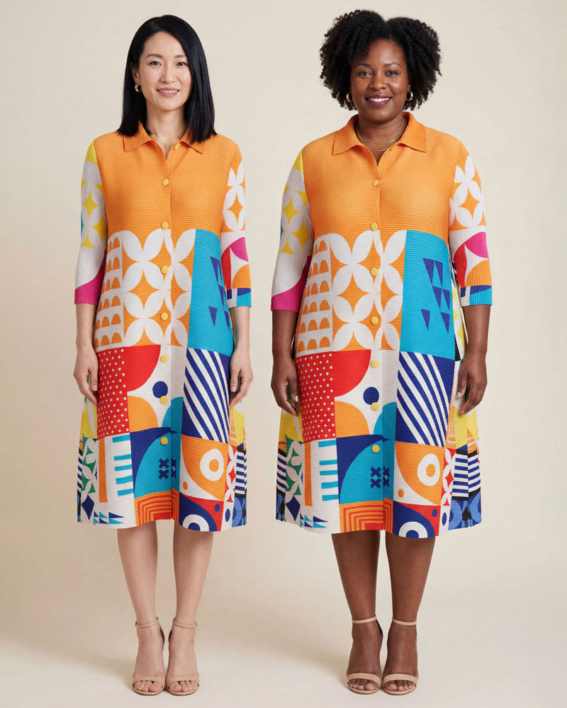 Grande Dame Pleaded Bounce Dress