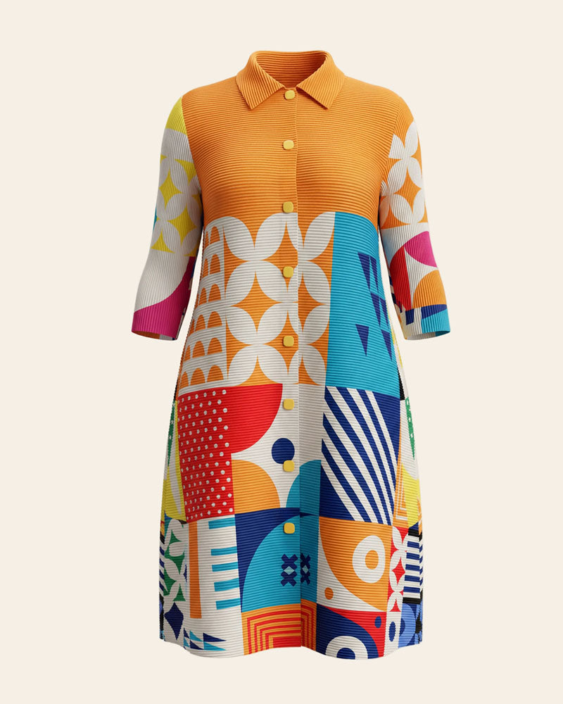 Grande Dame Pleaded Bounce Dress
