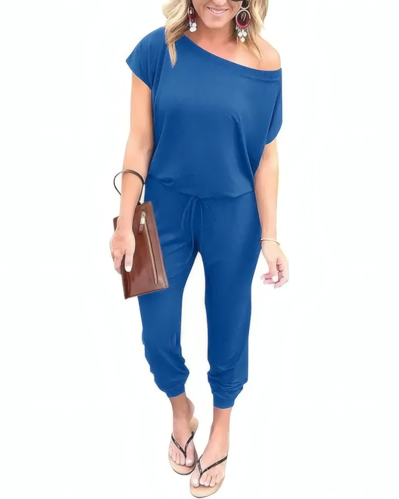 Drop Shoulder Jumpsuit