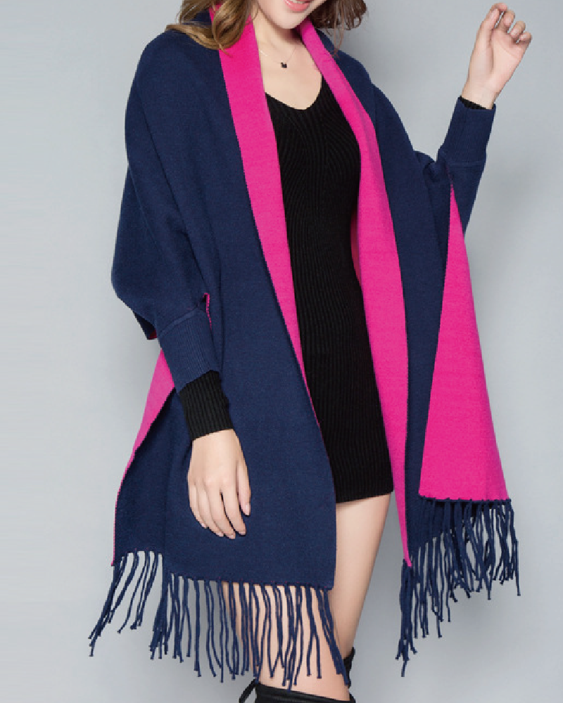 Aesthetica Two-Toned Shawl Coat