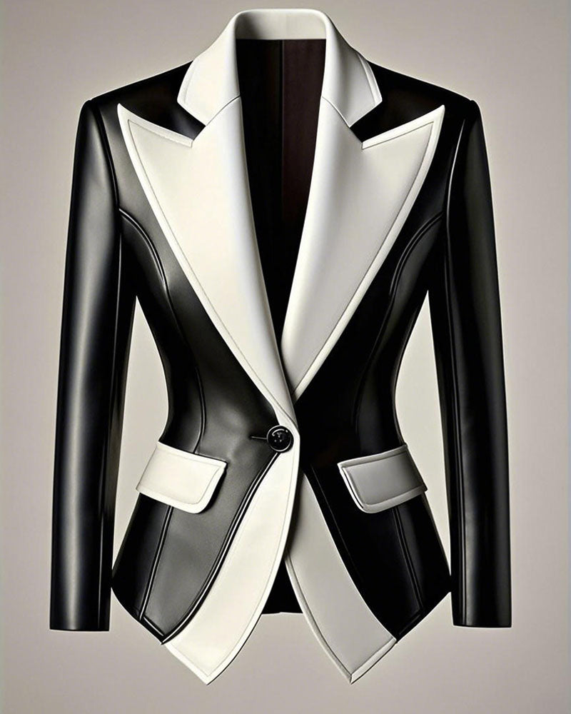 Illusion Classic Faux Leather Suit