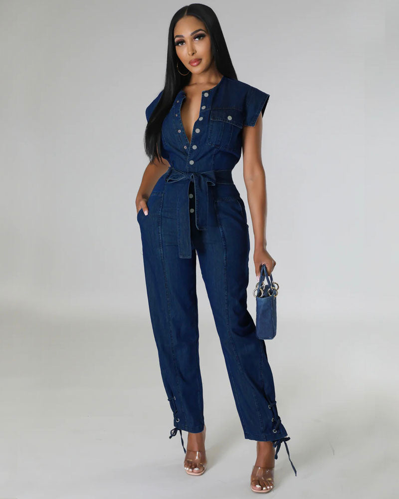 Ivanya Denim Jumpsuit