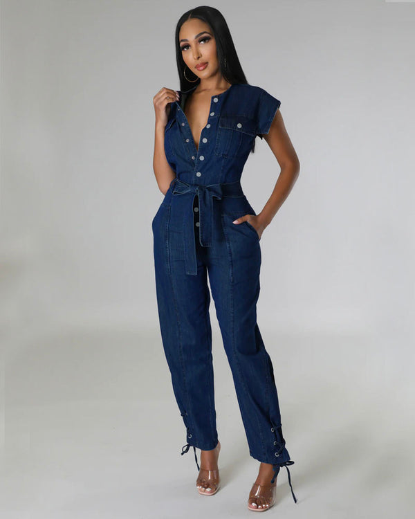 Ivanya Denim Jumpsuit