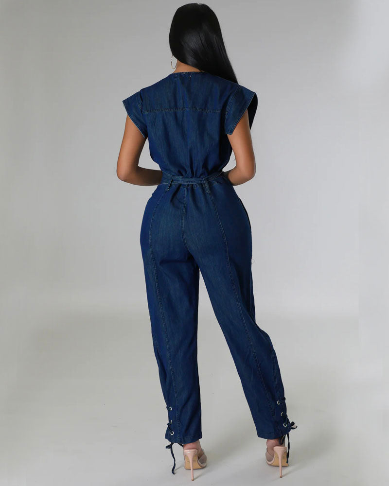 Ivanya Denim Jumpsuit