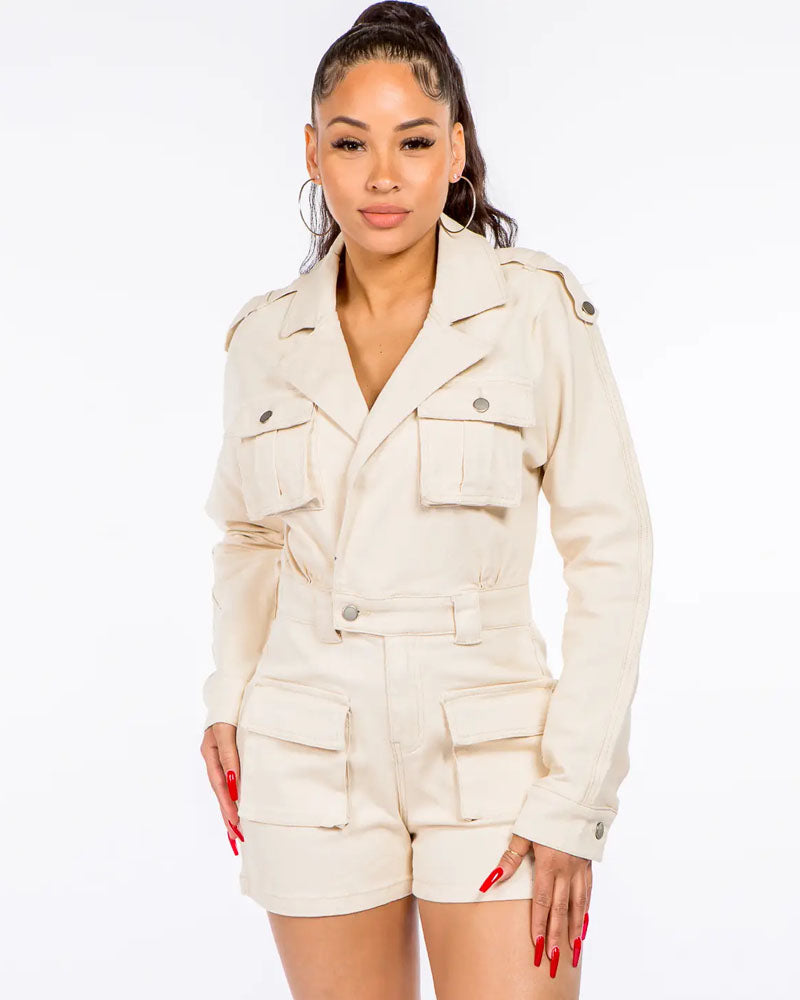 Jordyn Denim Romper