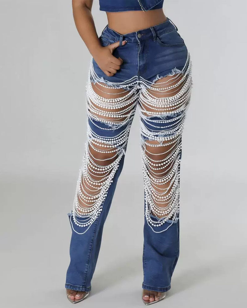 KHLOE PEARL JEANS