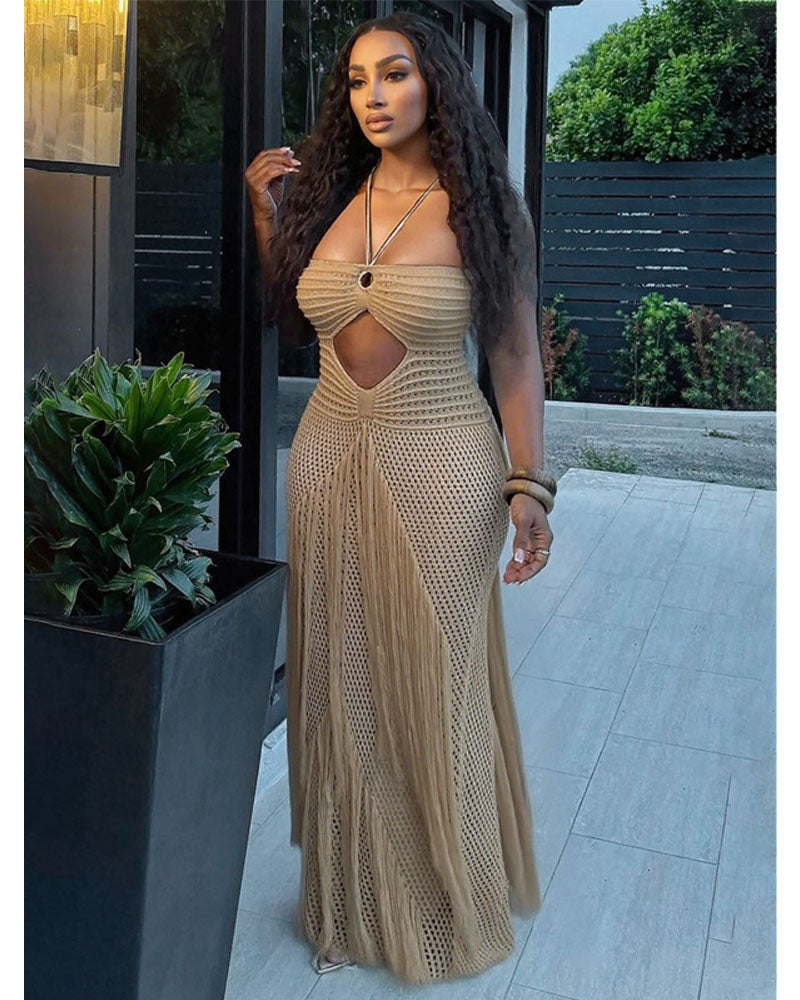 Layla Crochet Maxi Dress