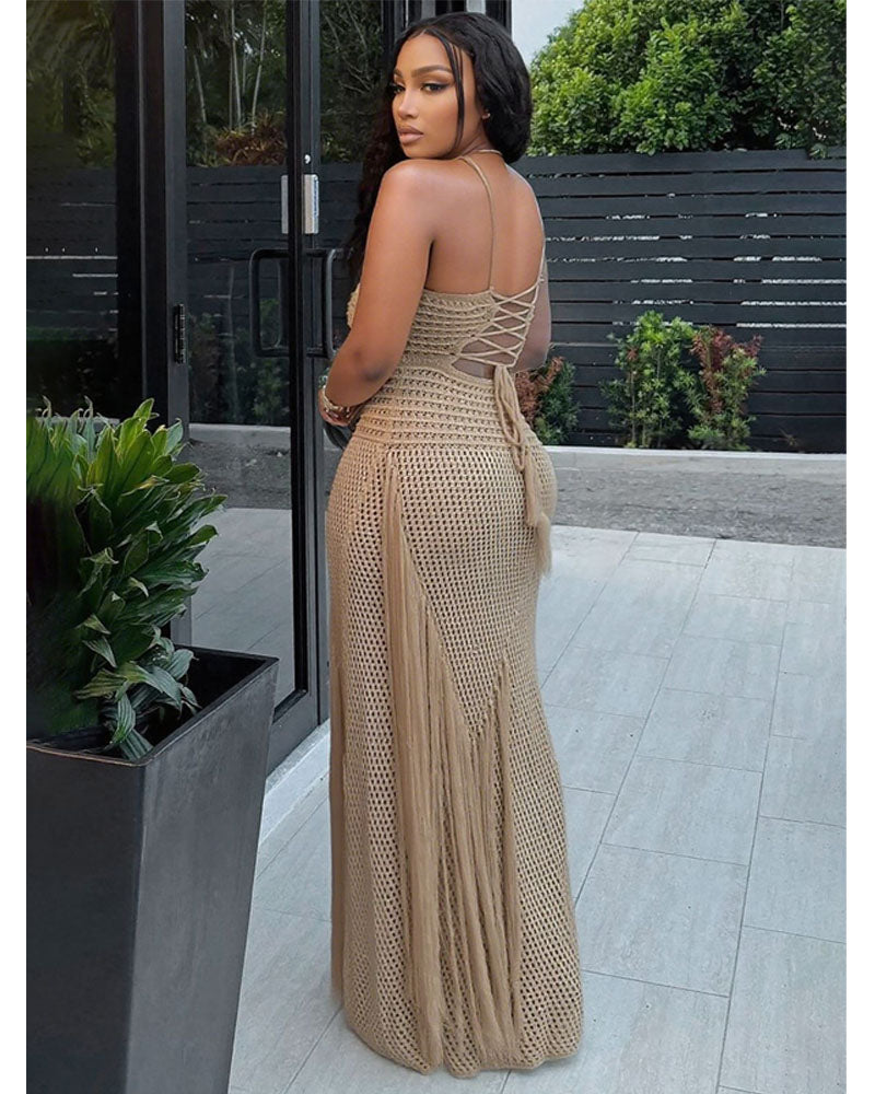 Layla Crochet Maxi Dress