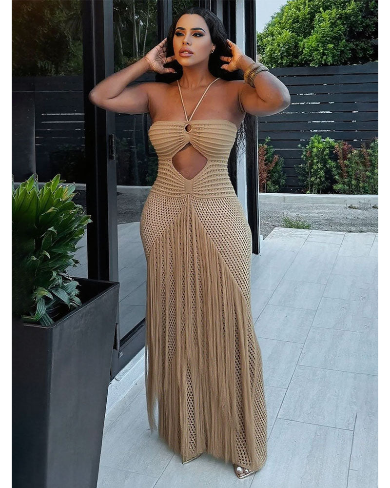 Layla Crochet Maxi Dress