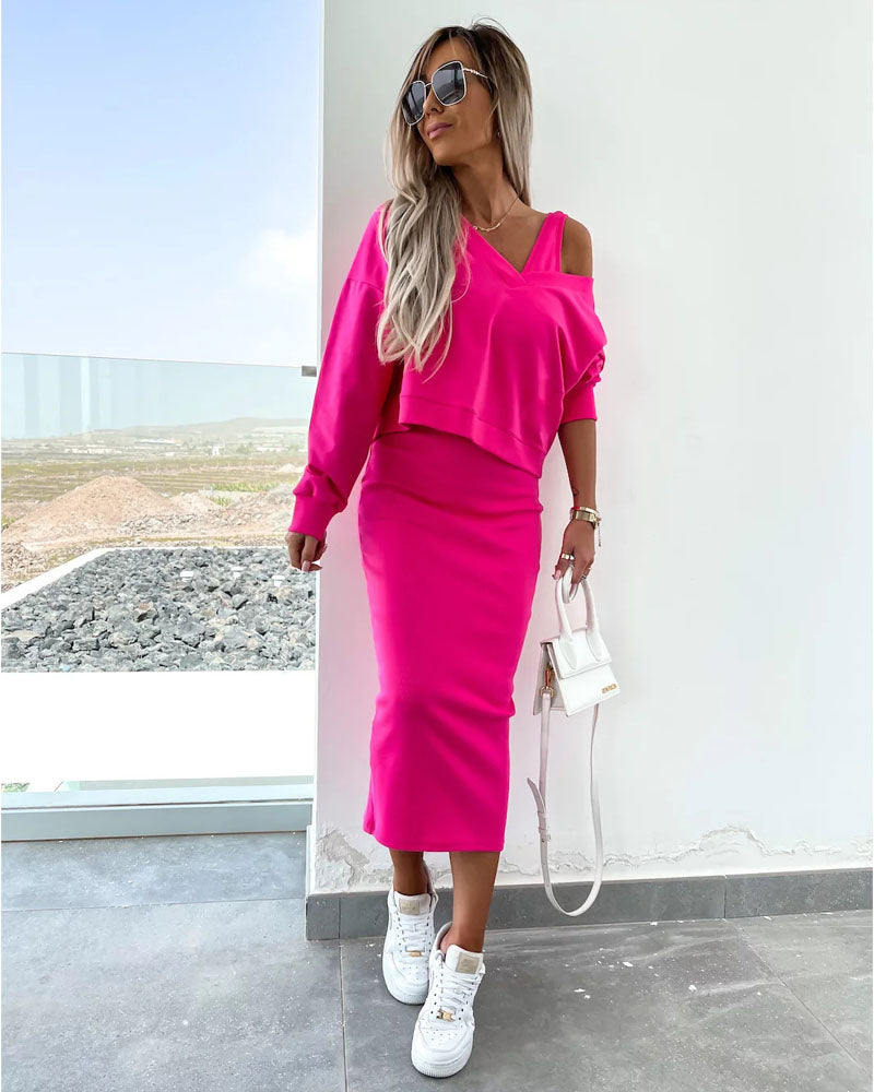 Lilia Comfy Chic Dress Set