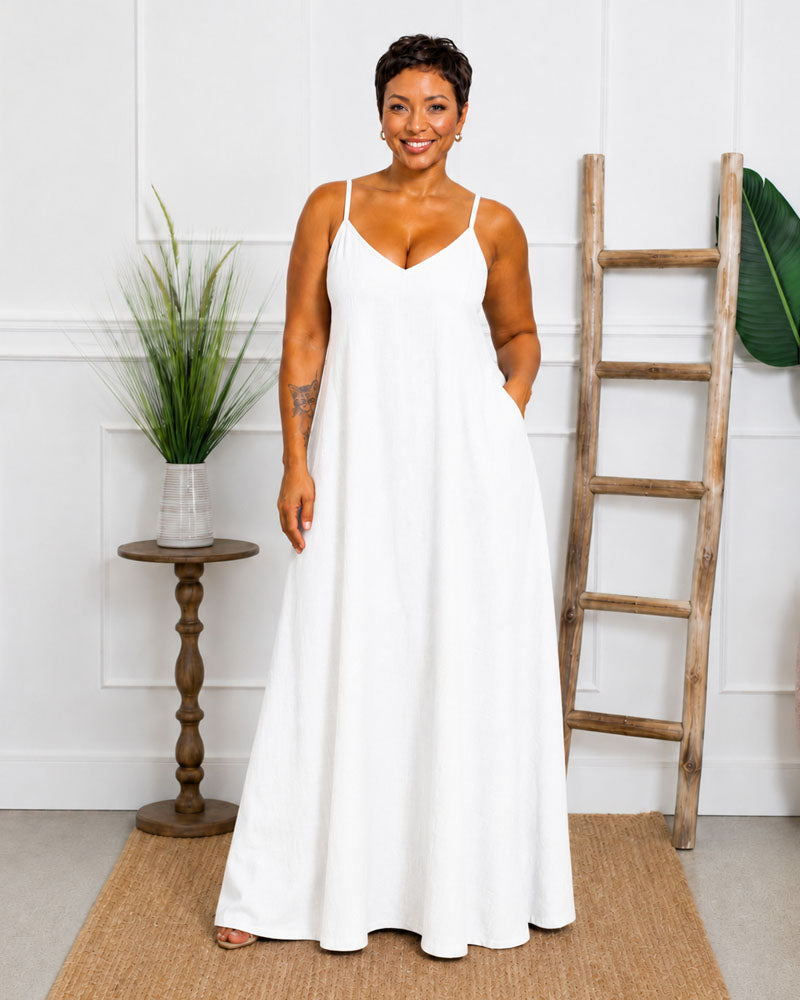Linda Linen Maxi Dress