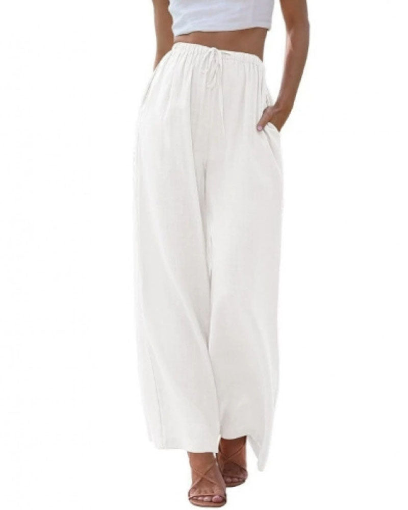 Linen Palazzo Pants