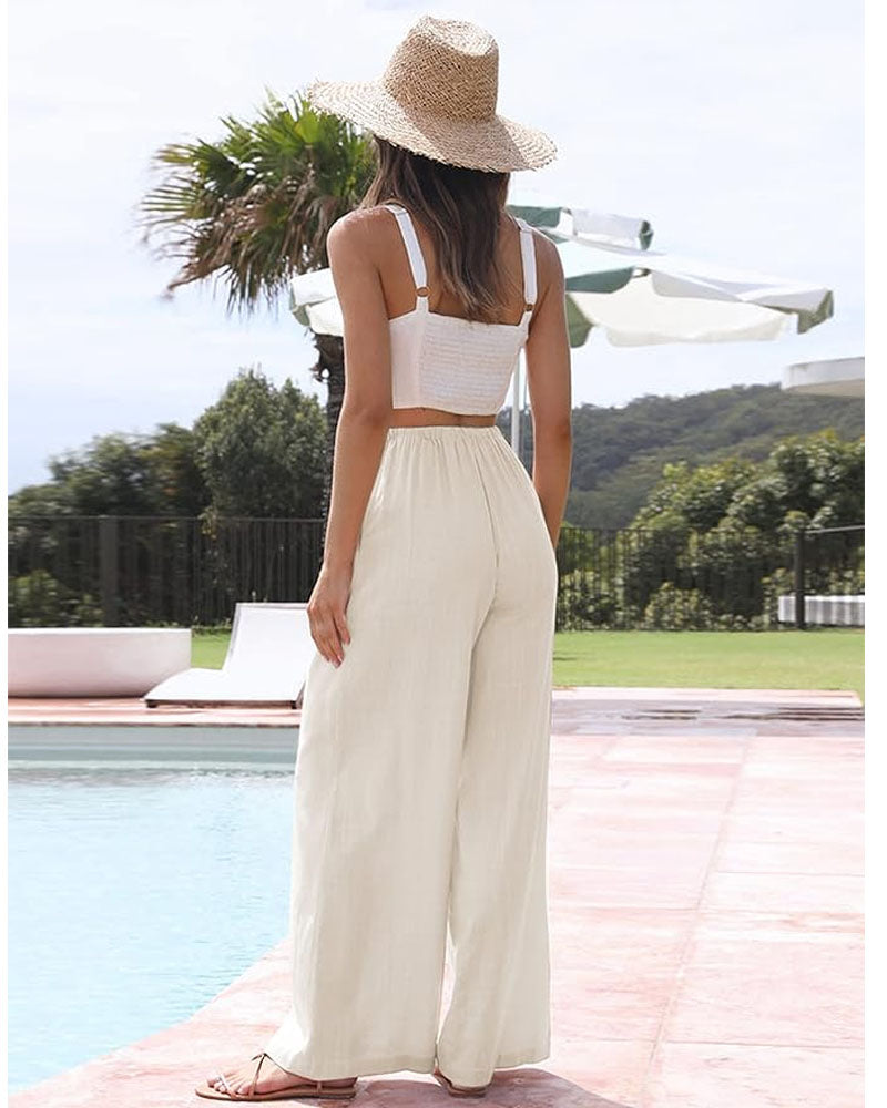 Linen Palazzo Pants