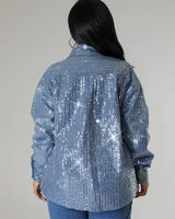 Denim Sequin Shirt