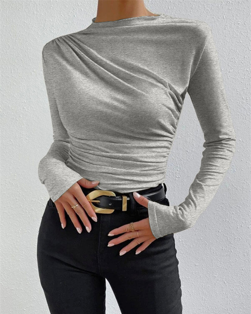 Long Sleeve Ruched Top