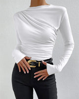 Long Sleeve Ruched Top