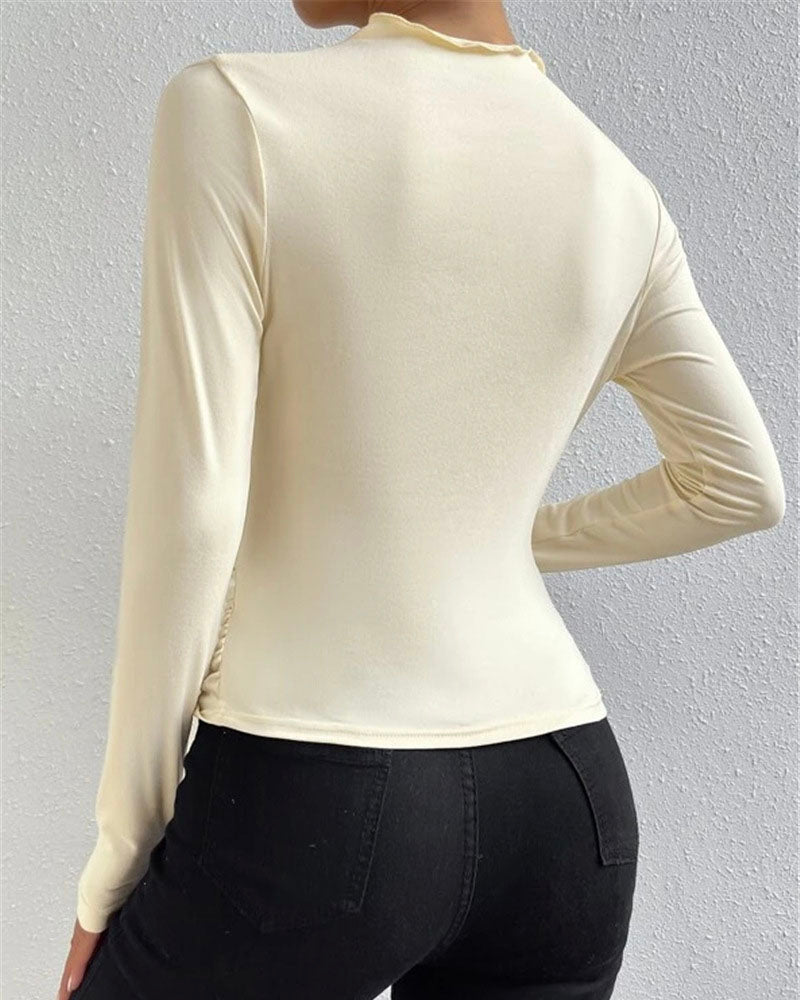 Long Sleeve Ruched Top