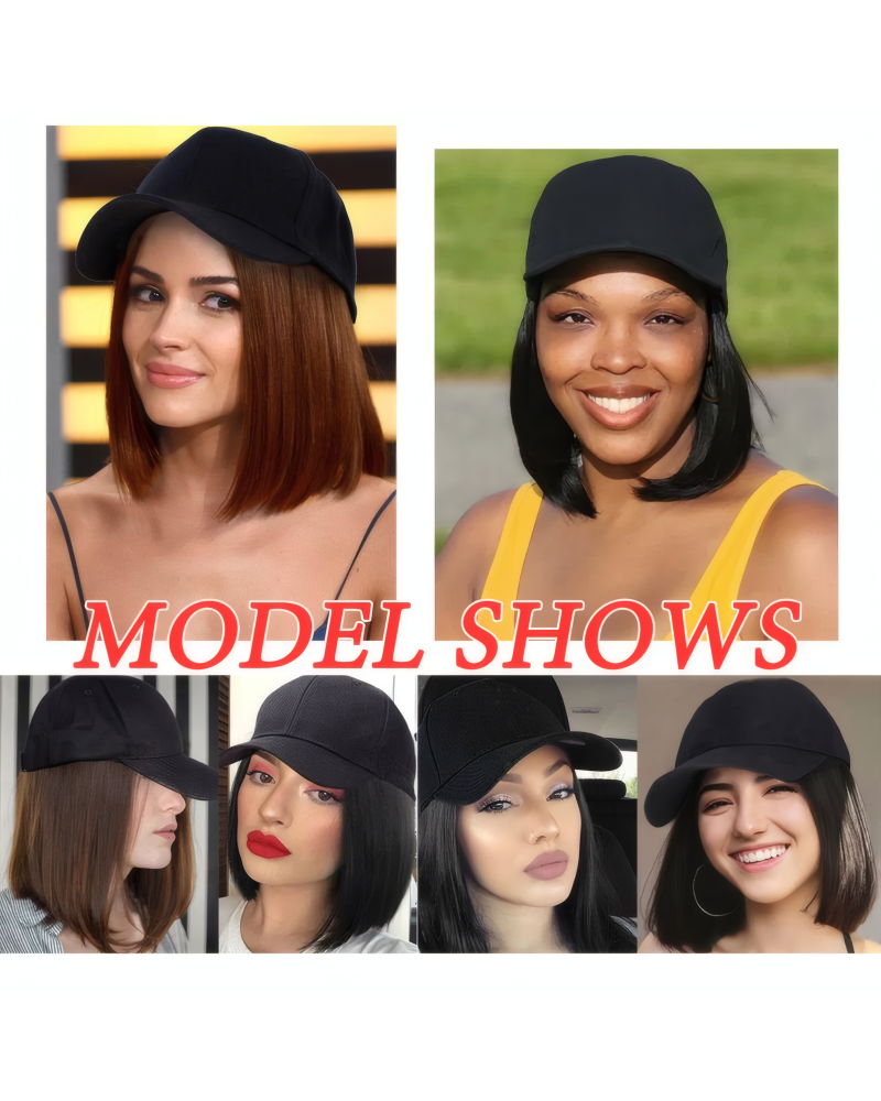 MY-LADY Hat Wigs Baseball Cap