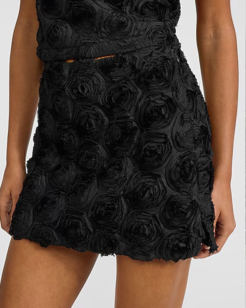 Minimal Bloom Mini Skirt