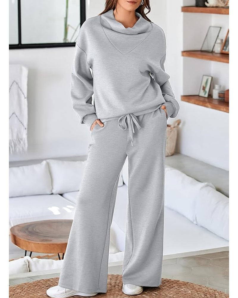 Mock Neck Sweatsuit