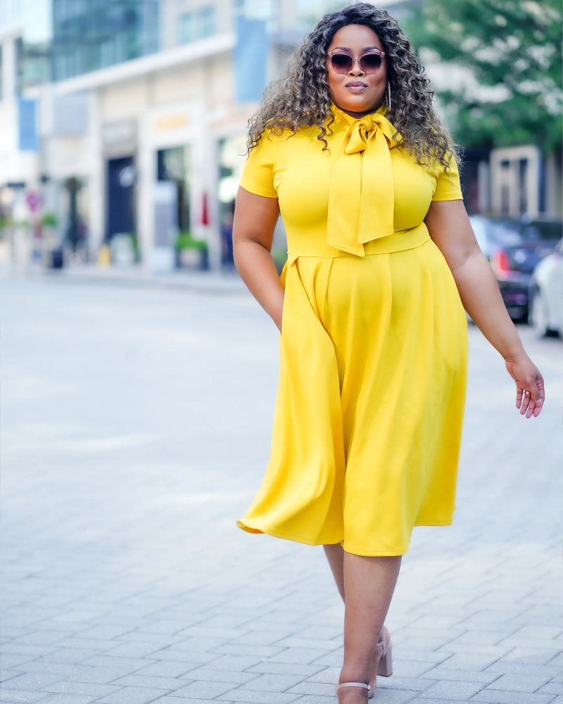 Modest Bow Tie Dress
