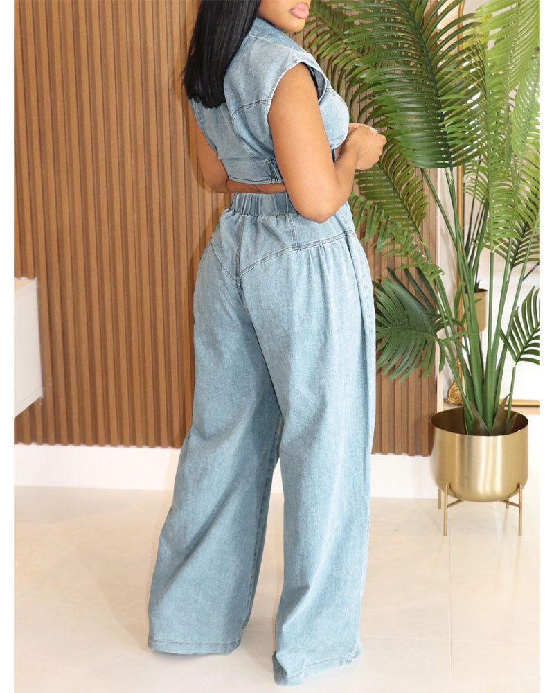 Mrs. Independent Denim Set