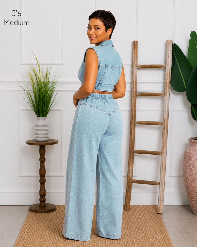 Mrs. Independent Denim Set