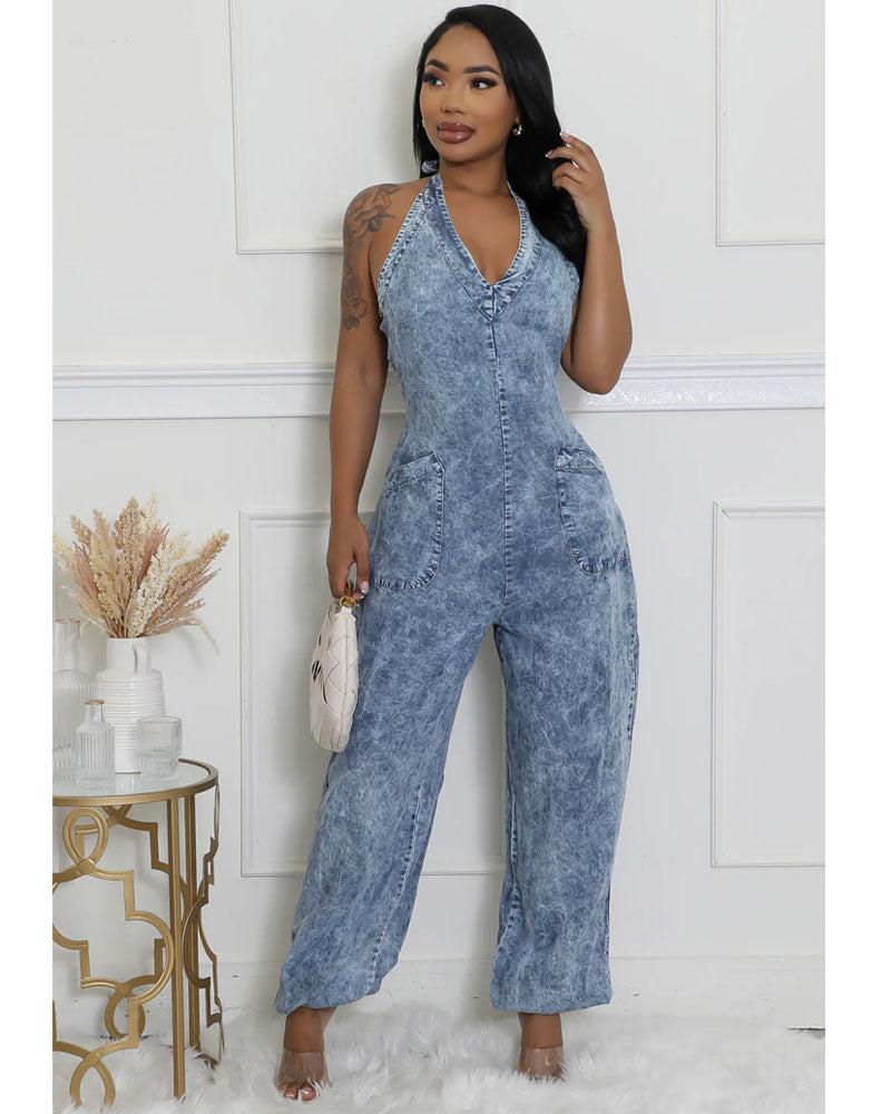 Mystic Mood Denim Jumpsuit