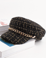 Tweed Newsboy Hat