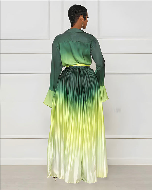 Nothing Basic Ombre Pleated Pants Set