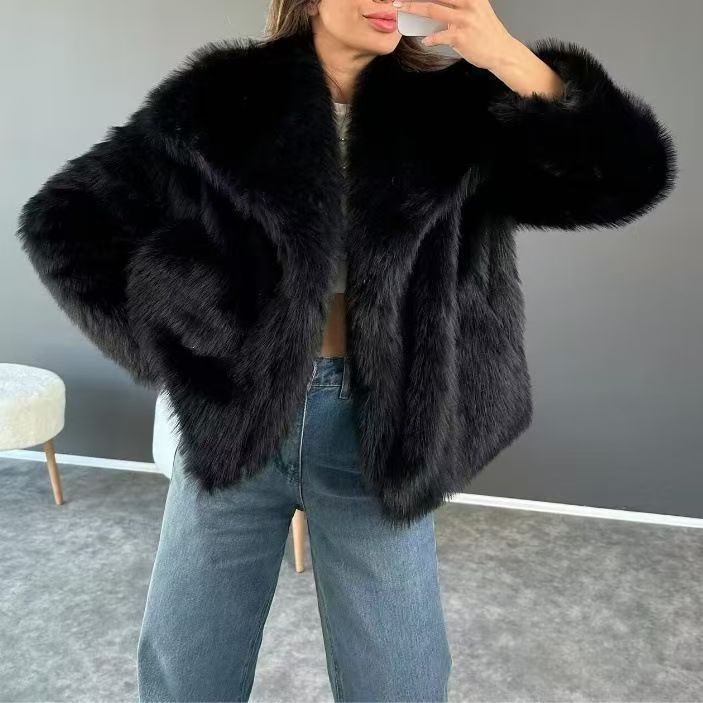 Demla Oversized Faux Fur Jacket