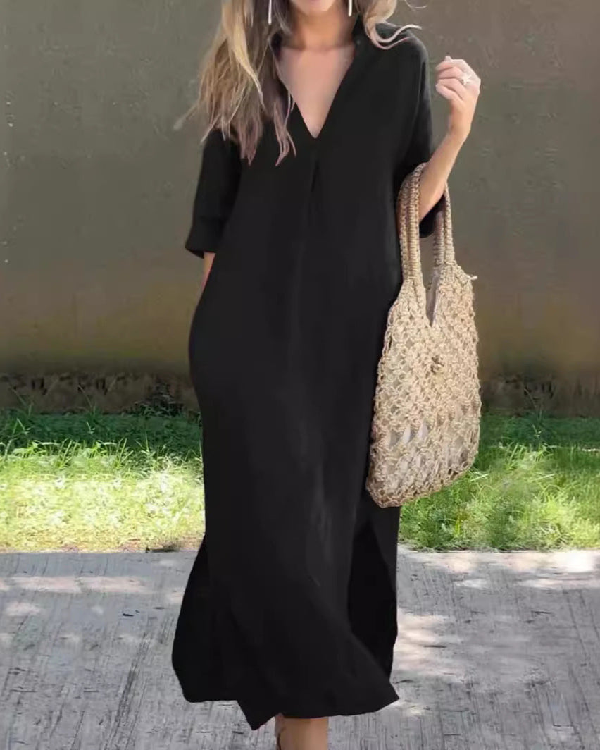 LINEN TUNIC DRESS