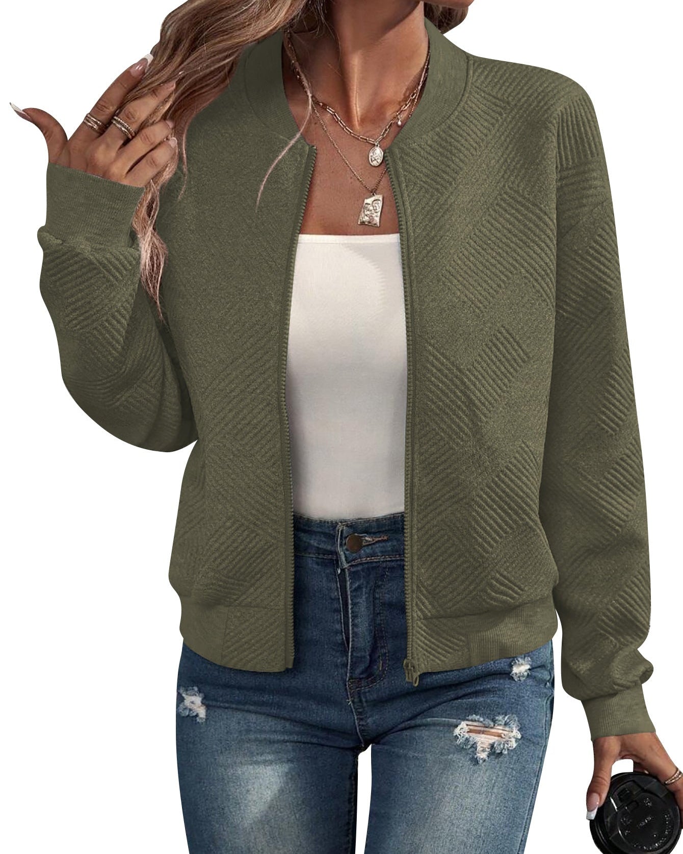 Zip-Up Bomber Jacket